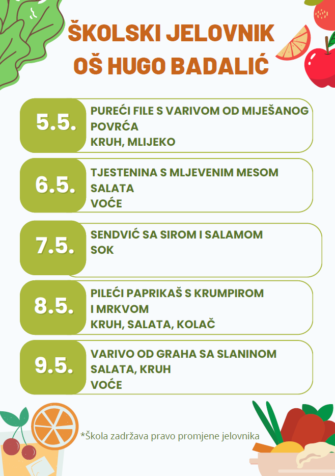 Užina 5.5.