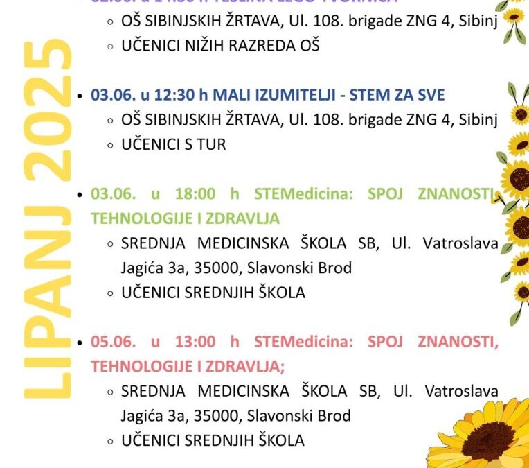 STEM radionice u lipnju, 3. ciklus