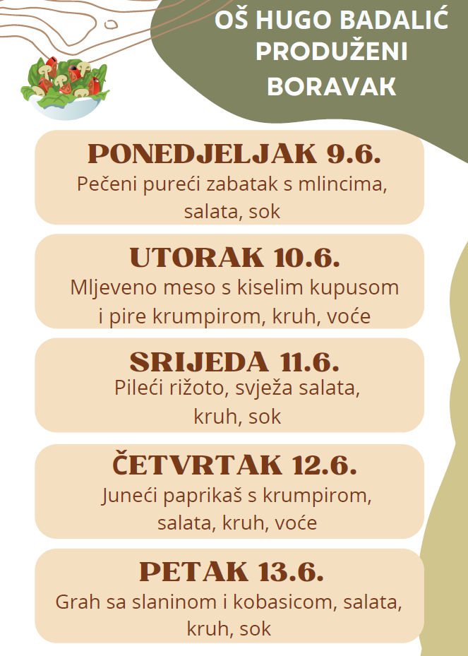 Jelovnik PB 9.6.2025.