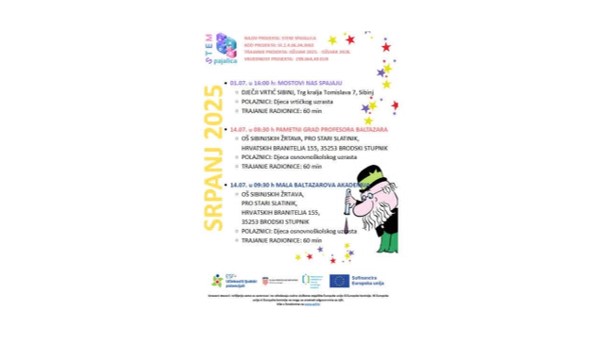 STEM radionice u srpnju