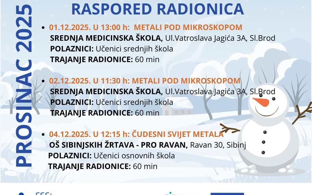 STEM radionice u prosincu, 8. ciklus