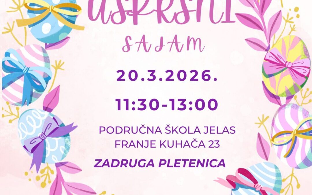 Uskrsni sajam 20.3.2026.