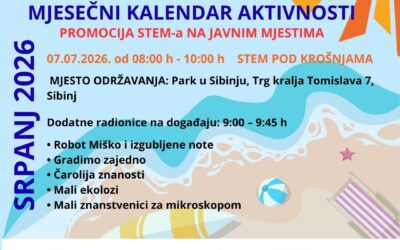 Kalendar aktivnosti – srpanj 2026.